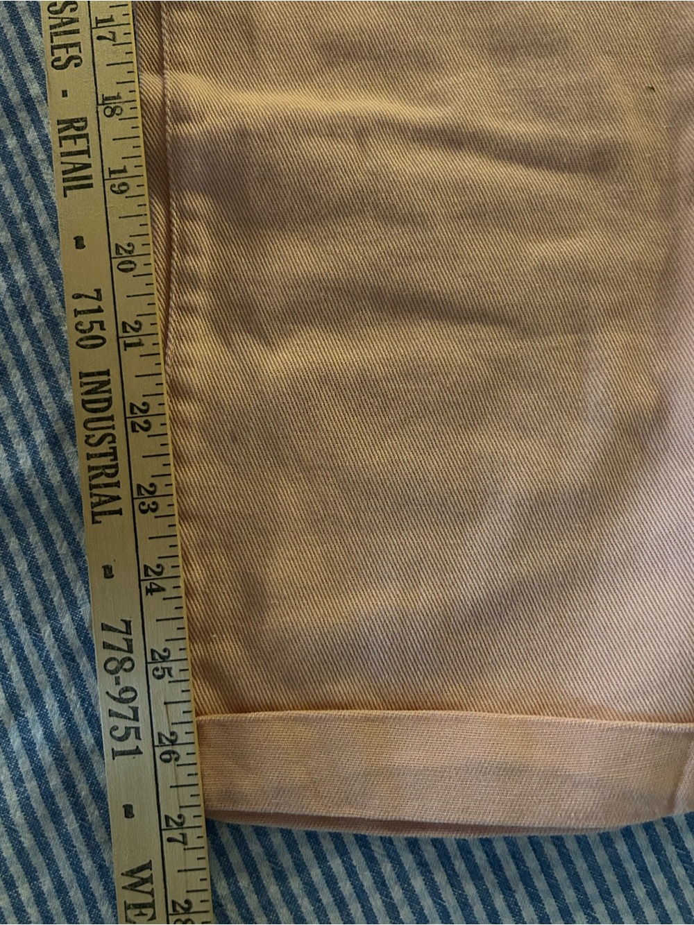 Seashell Pink Paper Bag Ankle Pants Forever 21 New With Tags Size Small - Picture 8 of 8